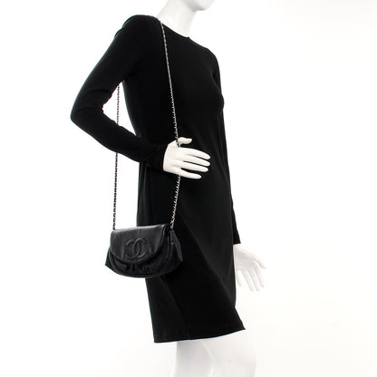 Chanel Caviar Half Moon Wallet On Chain WOC Black 2 of 7