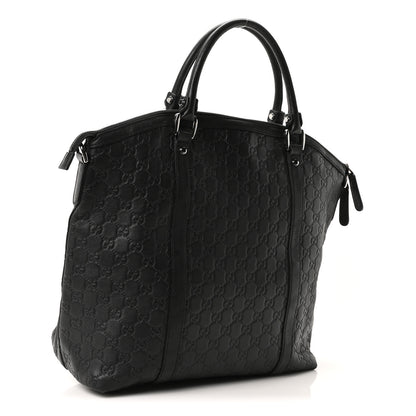Gucci Guccissima Large GG Charm Convertible Dome Satchel Black 3 of 10