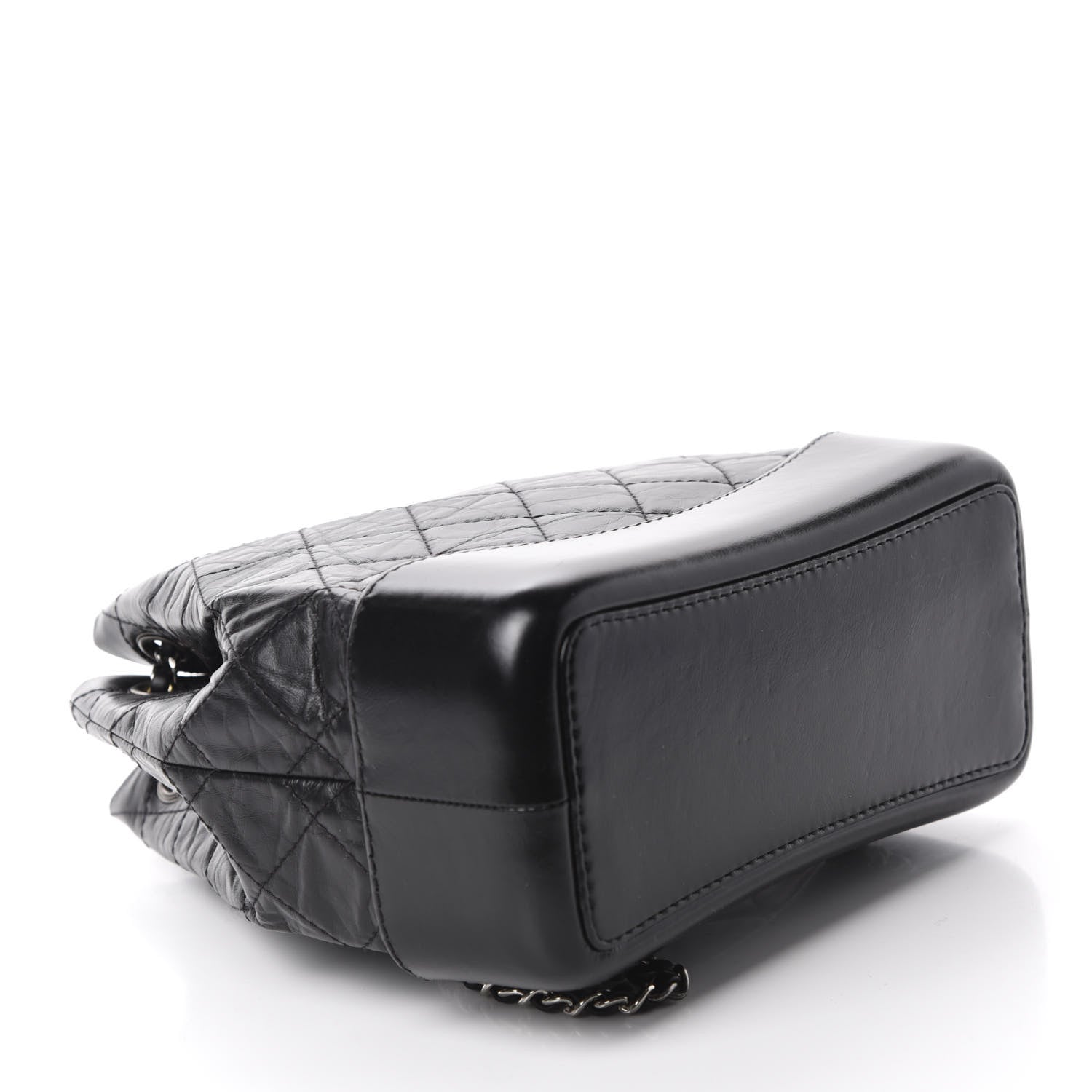 Chanel Aged Calfskin Quilted Small Gabrielle Backpack Black 3 of 9