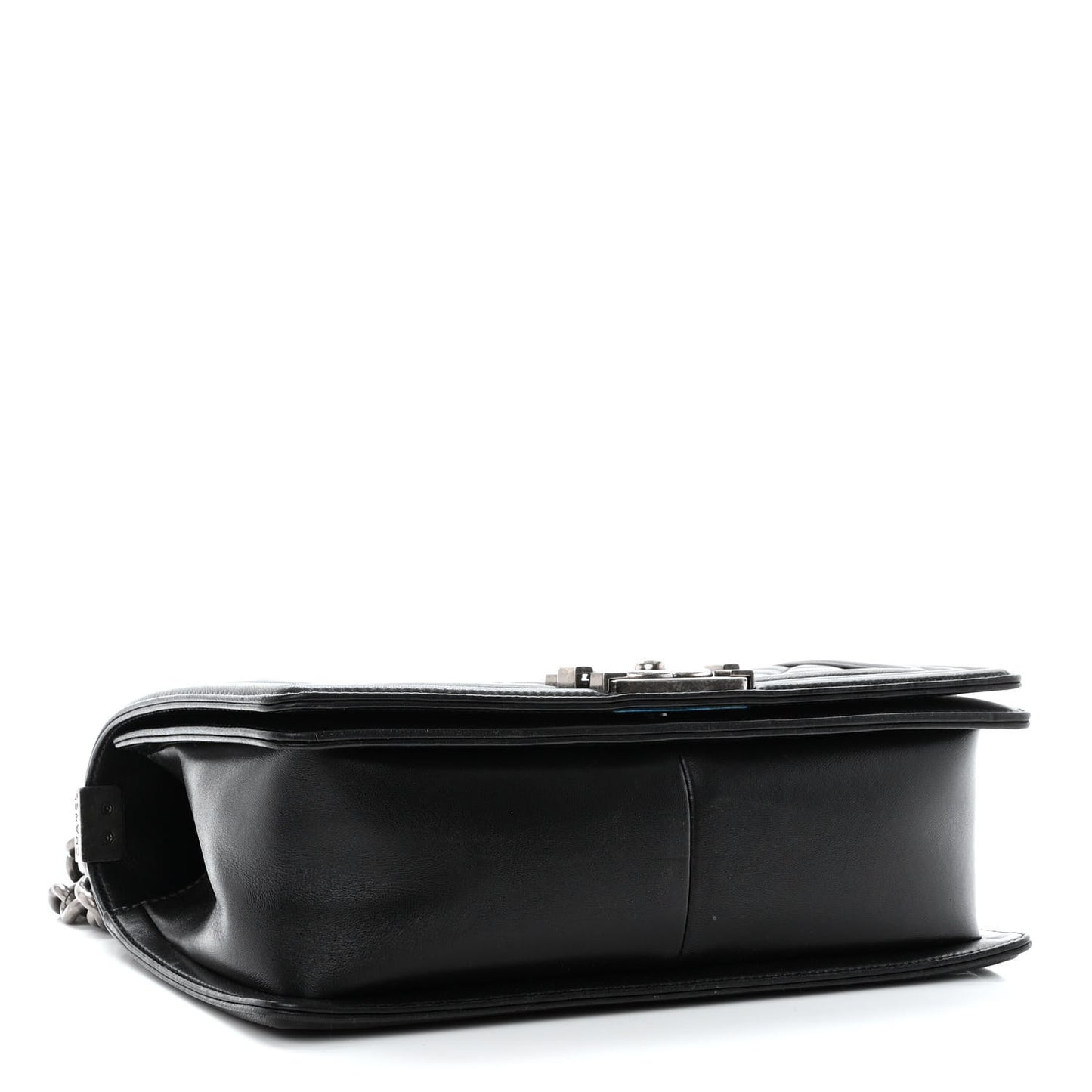 Lambskin Quilted Medium Boy Flap Black