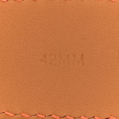 Hermes Epsom 42mm Apple Watch Single Tour Band Feu 6 of 10