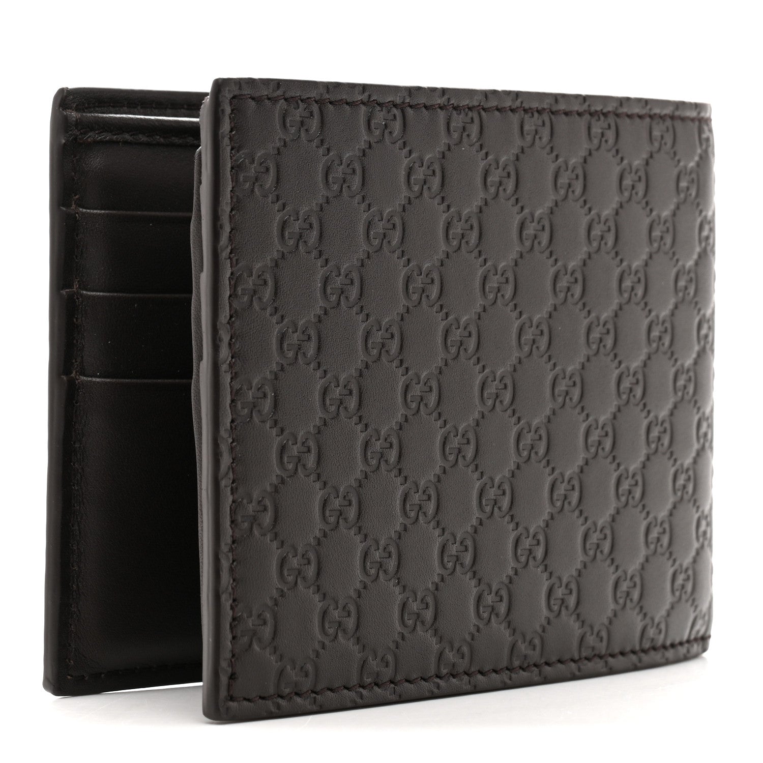 Gucci Micoguccissima Bi-Fold Wallet Brown 3 of 8