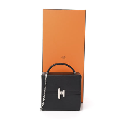 Hermes Chevre Mysore Cinhetic Boxy Top Handle Bag Black 9 of 9