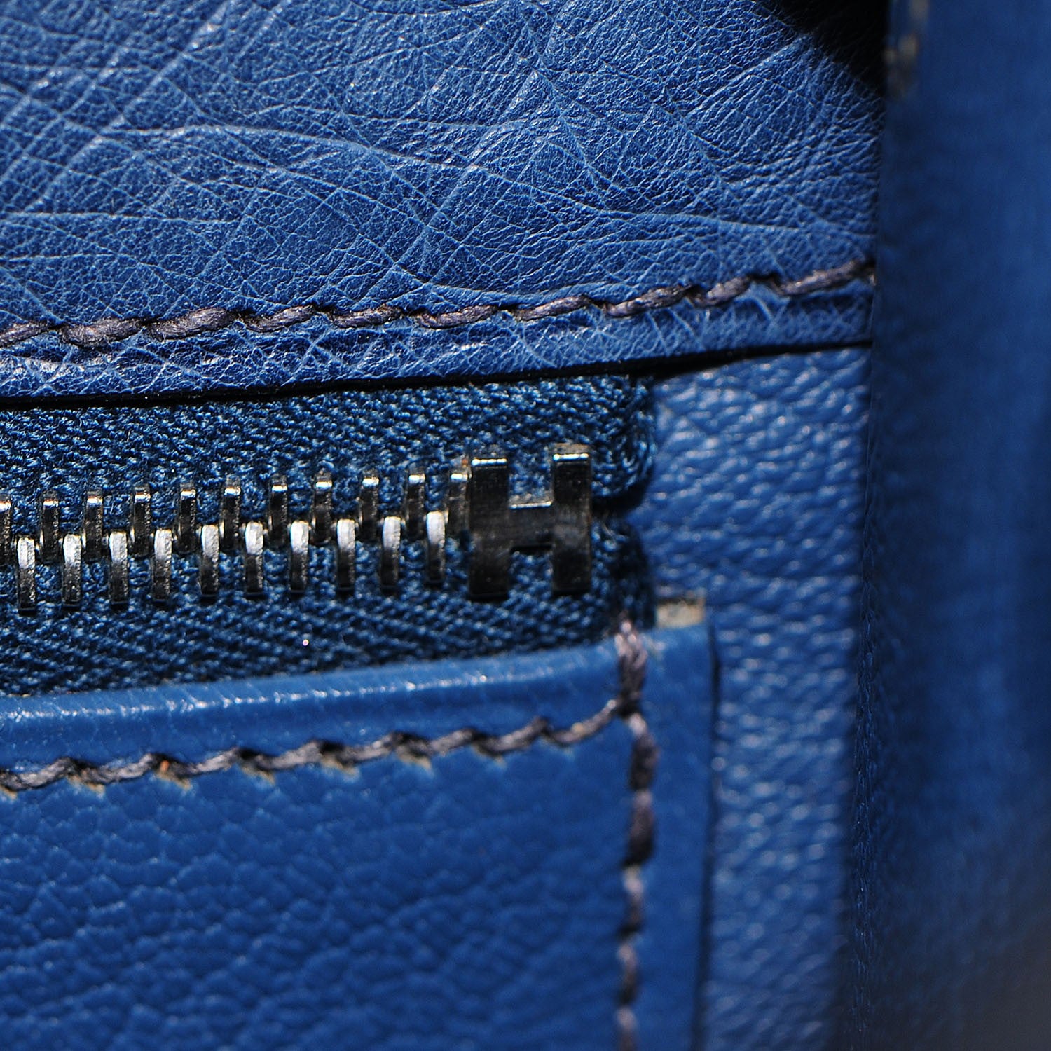 Hermes Ostrich Kelly Sellier 28 Bleu Roi 18 of 25