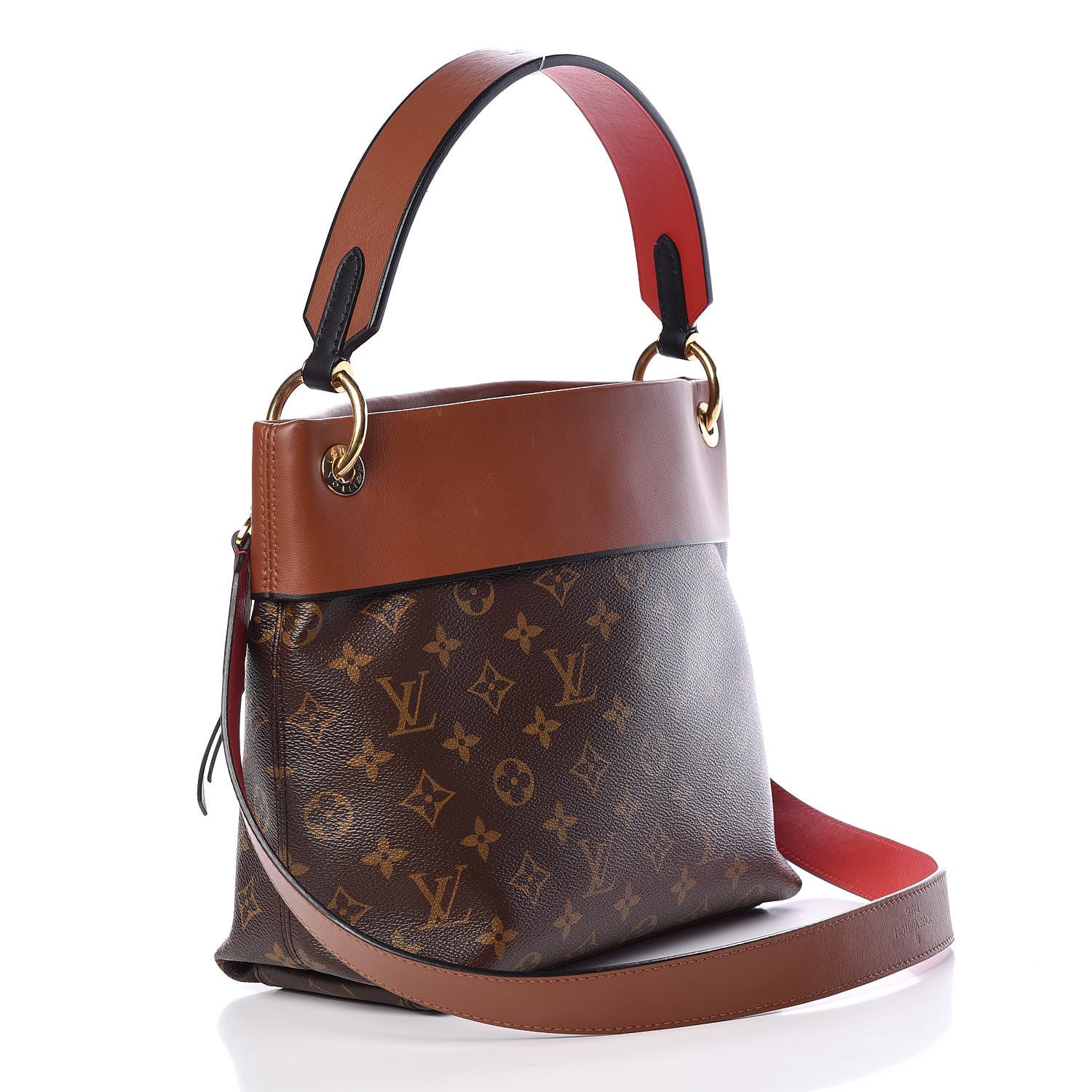 Louis Vuitton Monogram Tuileries Besace Caramel Rouge 3 of 11