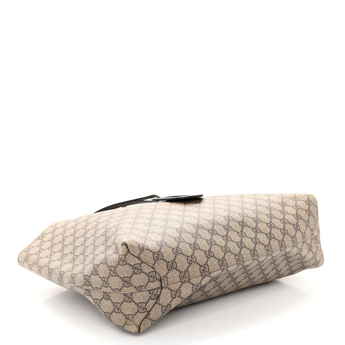 Calfskin GG Supreme Monogram Large Reversible Tote Black