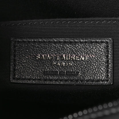 Saint Laurent Calfskin Matelasse Monogram Lou Camera Bag Black 6 of 9