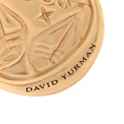 David Yurman 18K Yellow Gold Diamond Libra Amulet Pendant 3 of 3
