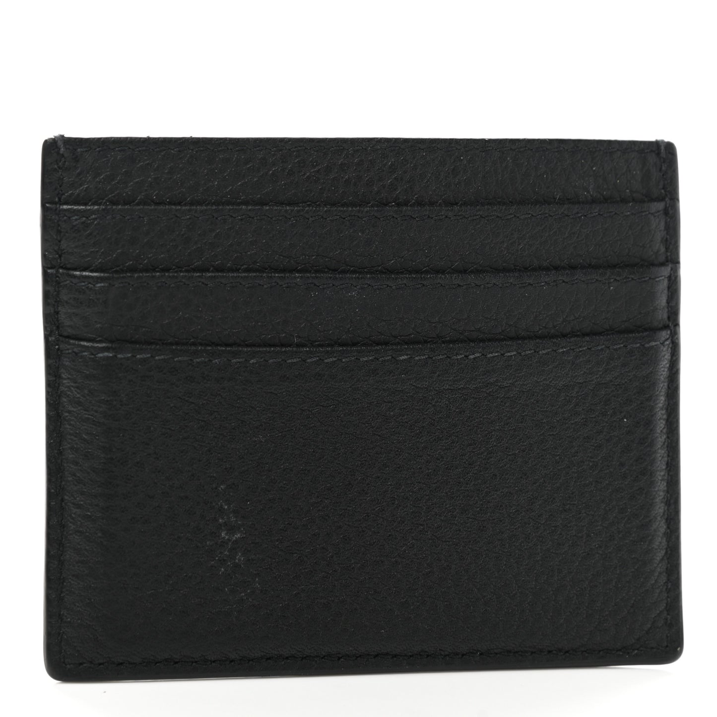 Grained Calfskin Embroidered Floral Lady Dior Card Holder Black