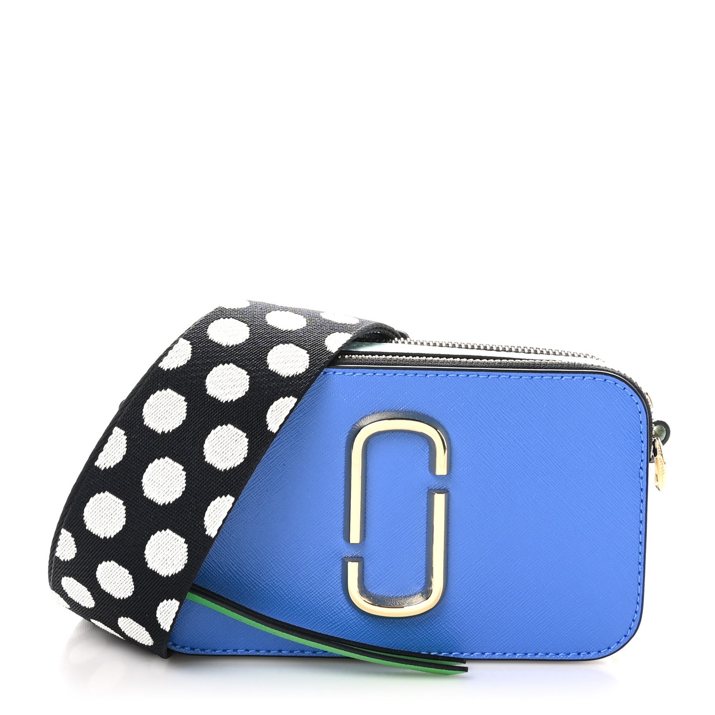 Saffiano Small Snapshot Camera Bag Brilliant Blue Multicolor