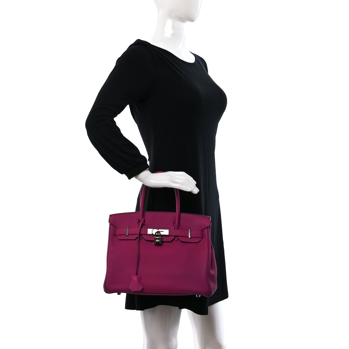 Togo Birkin 30 Rose Pourpre