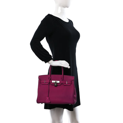 Hermes Togo Birkin 30 Rose Pourpre 2 of 13