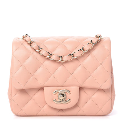 Chanel Lambskin Quilted Mini Square Flap Light Pink 1 of 11