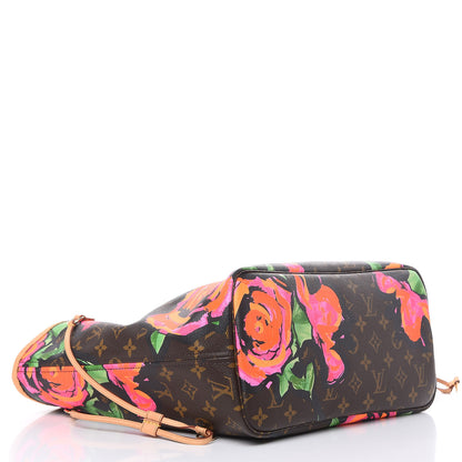 Louis Vuitton Monogram Roses Neverfull MM 4 of 12