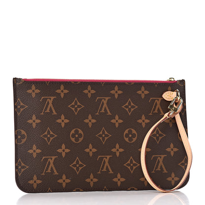 Louis Vuitton Monogram Neverfull MM GM Pochette Pivoine 3 of 9