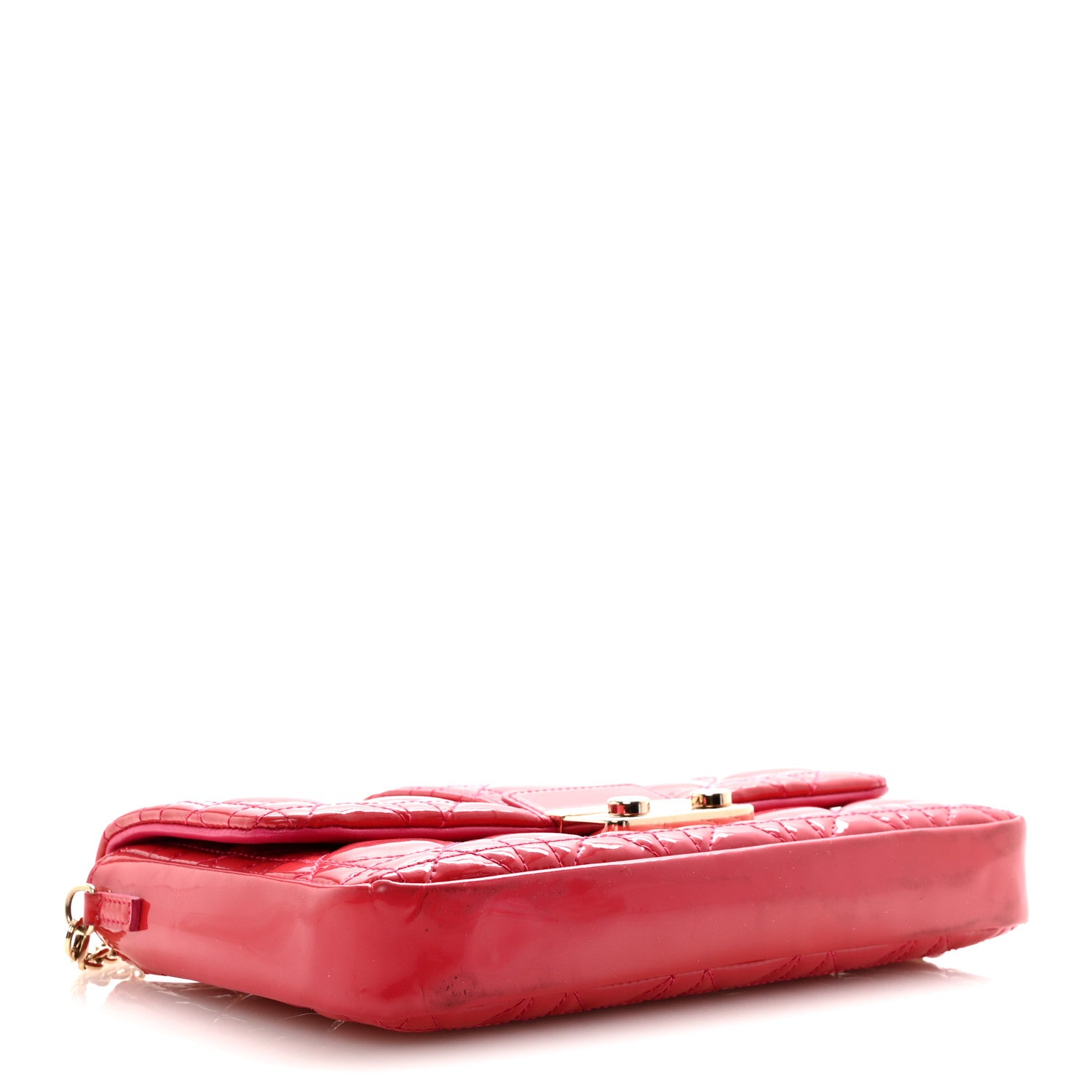Christian Dior Patent Cannage Miss Dior Promenade Pouch Fuchsia 4 of 11
