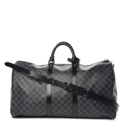 Louis Vuitton Damier Graphite Keepall Bandouliere 55 1 of 12