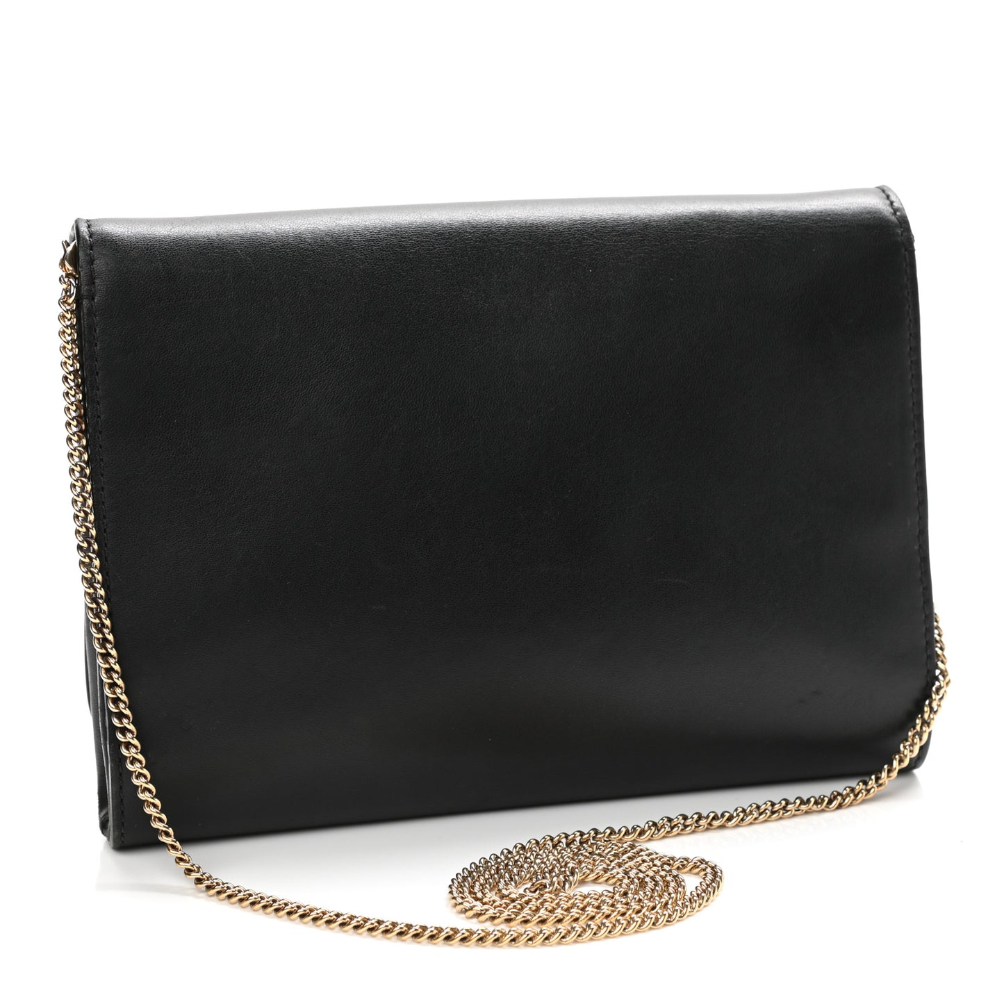 Vitello Palazzo Medusa Evening Clutch Bag Black