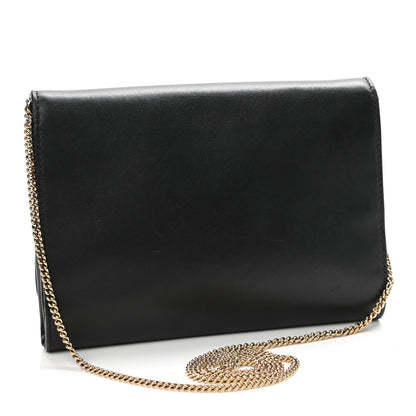 Versace Vitello Palazzo Medusa Evening Clutch Bag Black 3 of 11