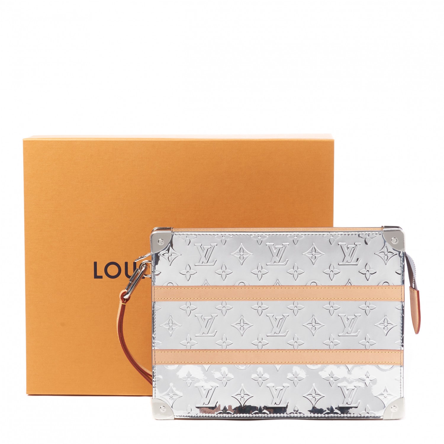 Louis Vuitton Monogram Mirror Trunk Pouch Silver 9 of 9