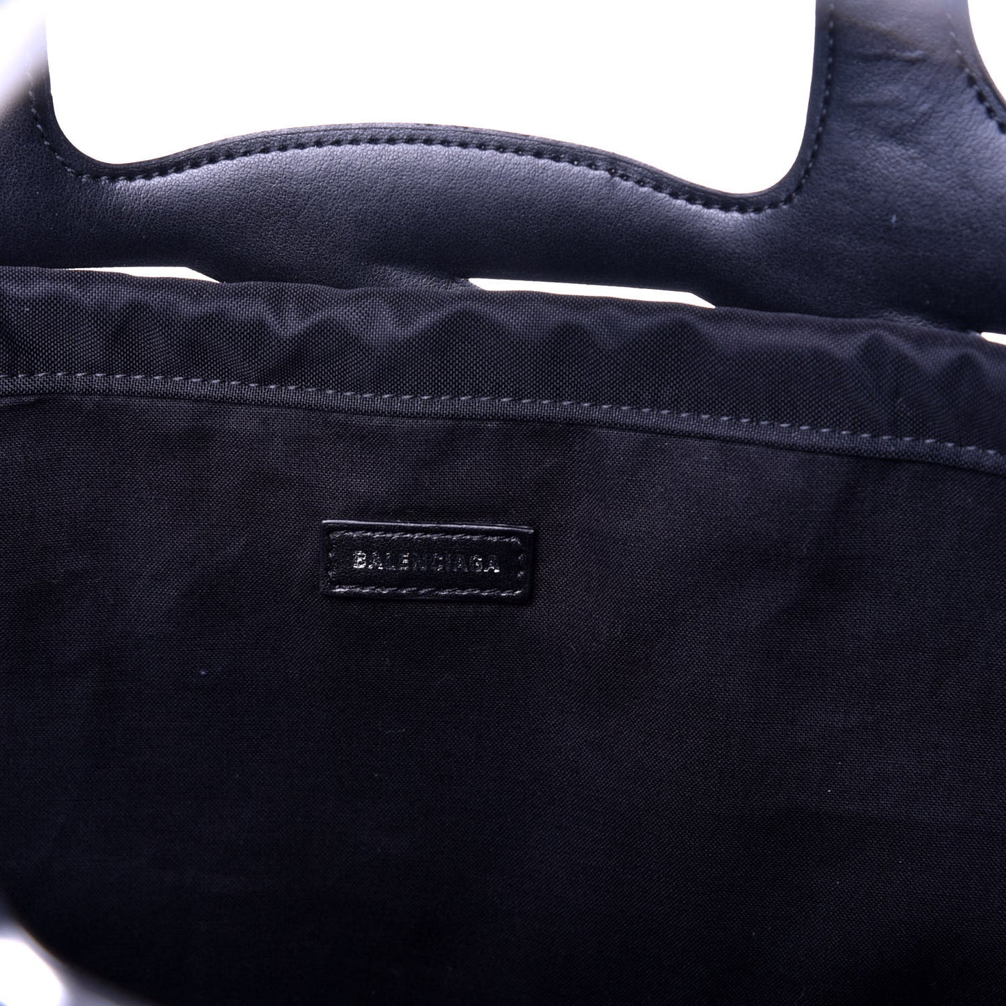 Metallic Calfskin Neo Basket Tote Silver