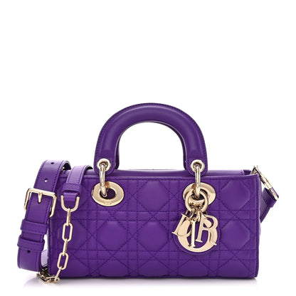 Christian Dior Lambskin Cannage Small Lady D-Joy Purple 1 of 11