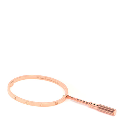 Cartier 18K Pink Gold Small LOVE Bracelet 16 5 of 6