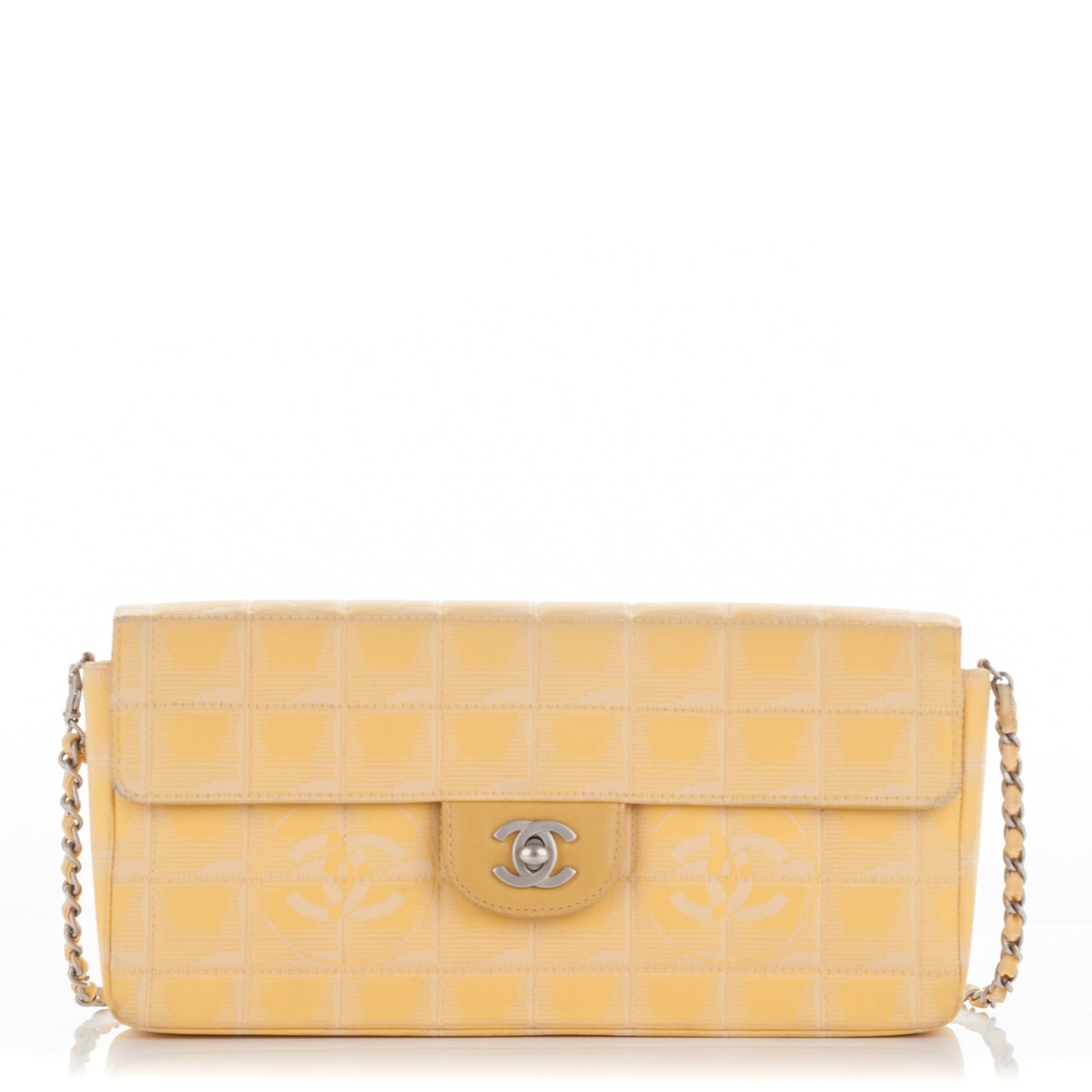 Nylon Quilted Travel East West Flap Yellow