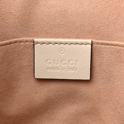 Gucci GG Supreme Monogram Moon Calfskin Small Padlock Tote Beige Ebony Mystic White 6 of 9