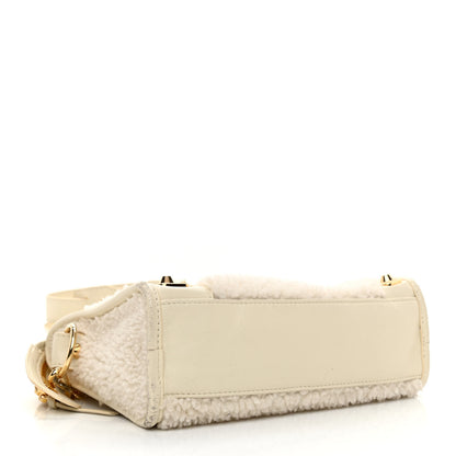 Balenciaga Shearling Nappa Gold Metallic Edge Hardware Mini City Cream 5 of 10