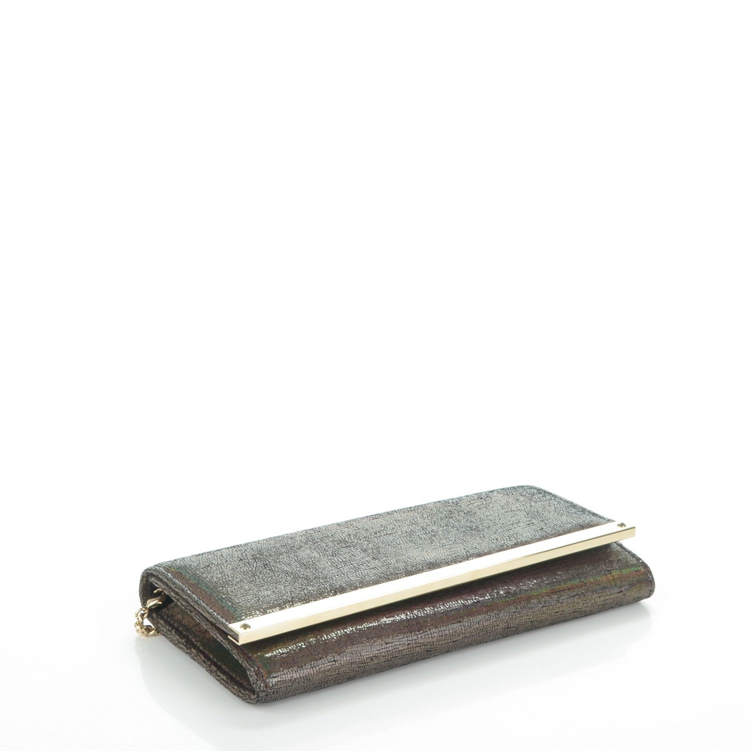 Jimmy Choo Holograph Print Milla Clutch Metallic 4 of 6