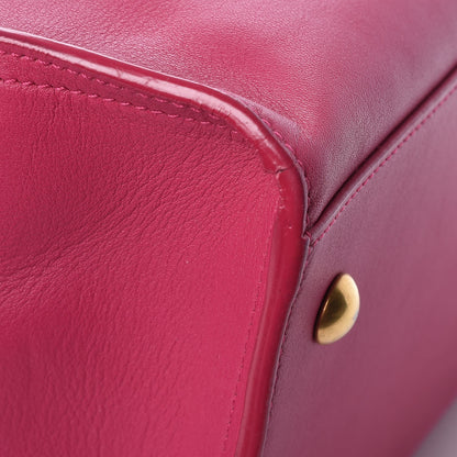 Saint Laurent Calfskin Small Classic Y Cabas Fuchsia 13 of 15