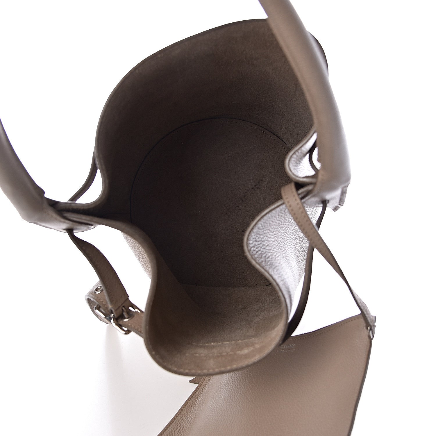 Celine Supple Grained Calfskin Big Bag Bucket Light Taupe 6 of 10