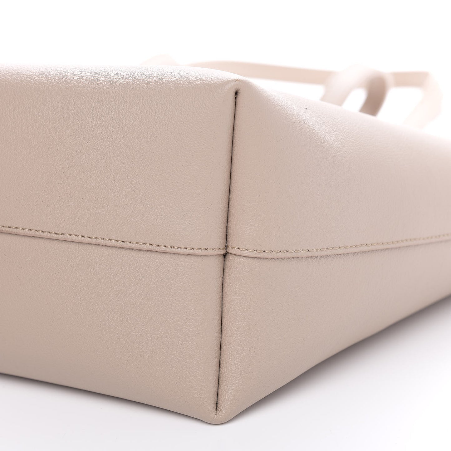 Calfskin Large Shopping Tote Nude Powder