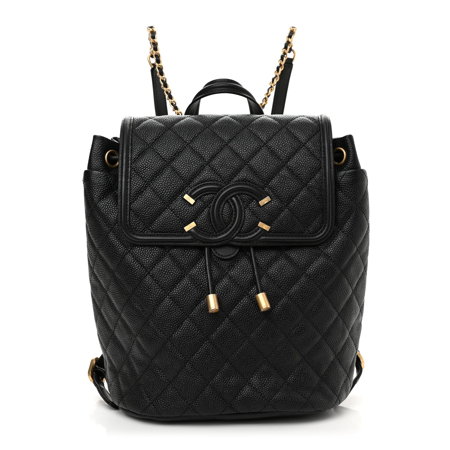 Chanel Caviar Quilted Filigree Backpack Black 1 of 14