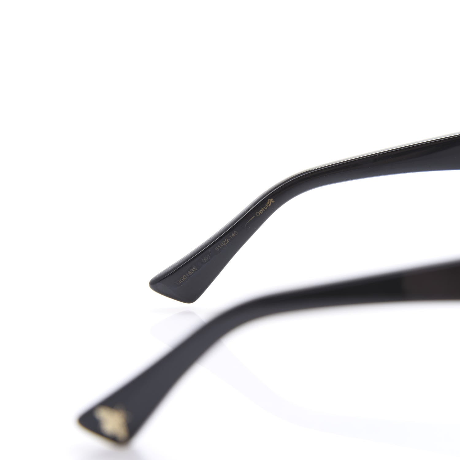 Gucci Acetate Cat Eye GG0163/S Sunglasses Black 5 of 8