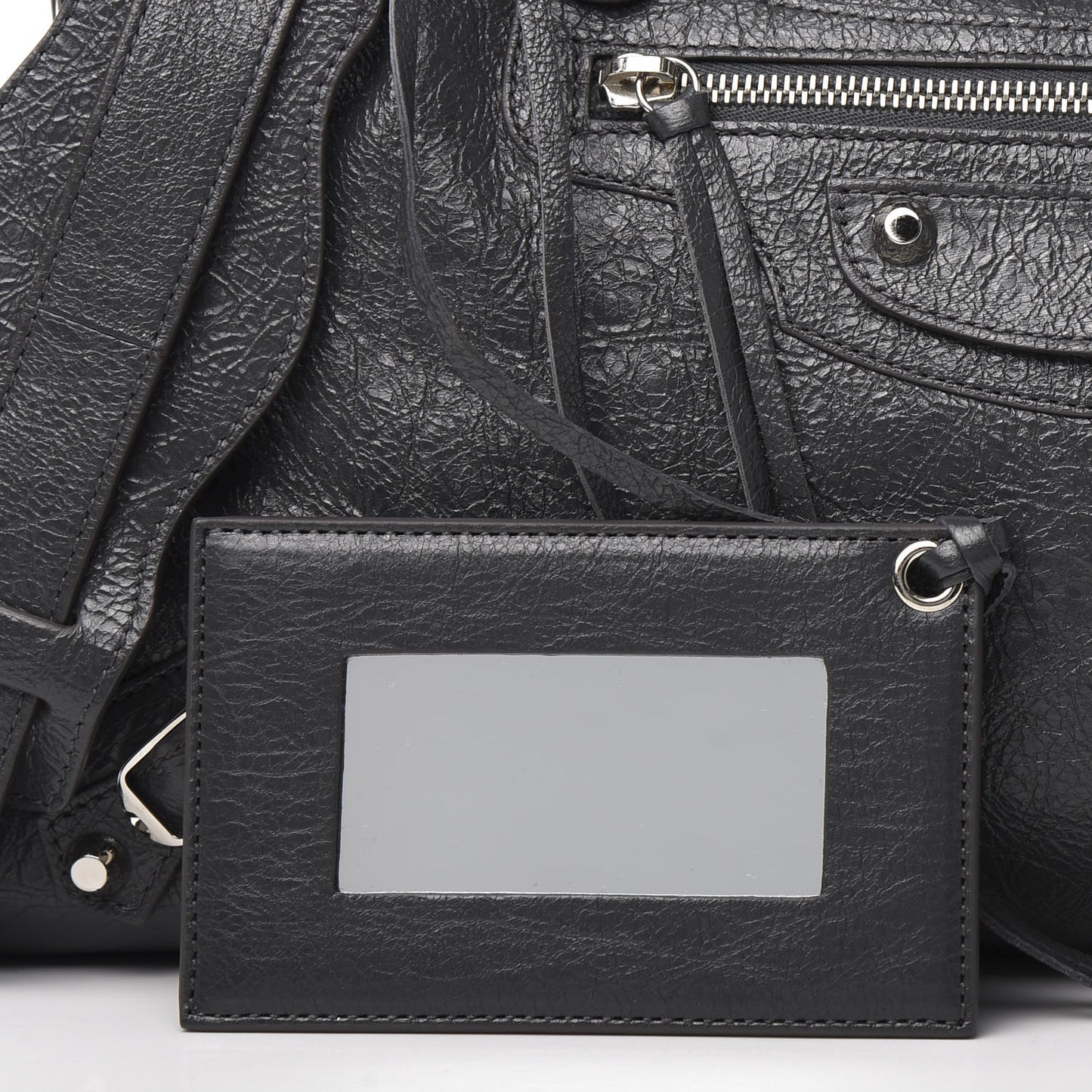 Agneau Classic Silver Hardware City Gris Fossile
