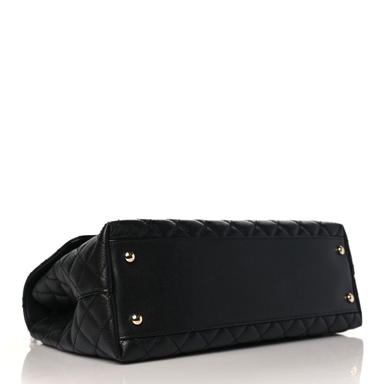 Chanel Caviar Quilted Medium Coco Handle Flap Black 3 of 8