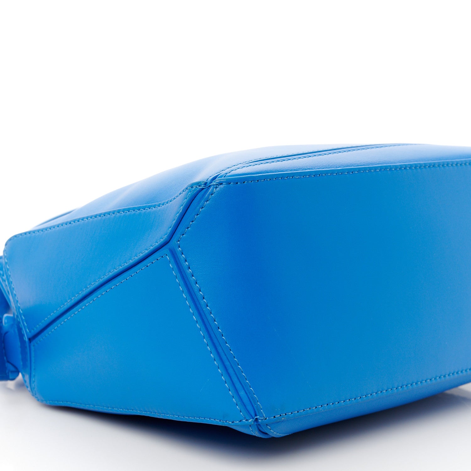 Loewe Satin Calfskin Small Puzzle Bag Scuba Blue 11 of 11