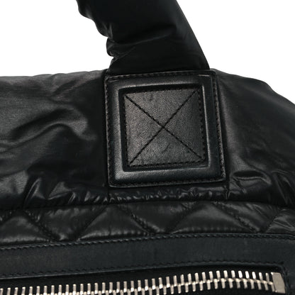 Chanel Nylon Quilted Large Coco Cocoon Tote Black 11 of 14