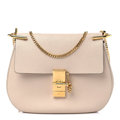 Chloe Grained Lambskin Drew Shoulder Bag Cement Pink 1 of 8