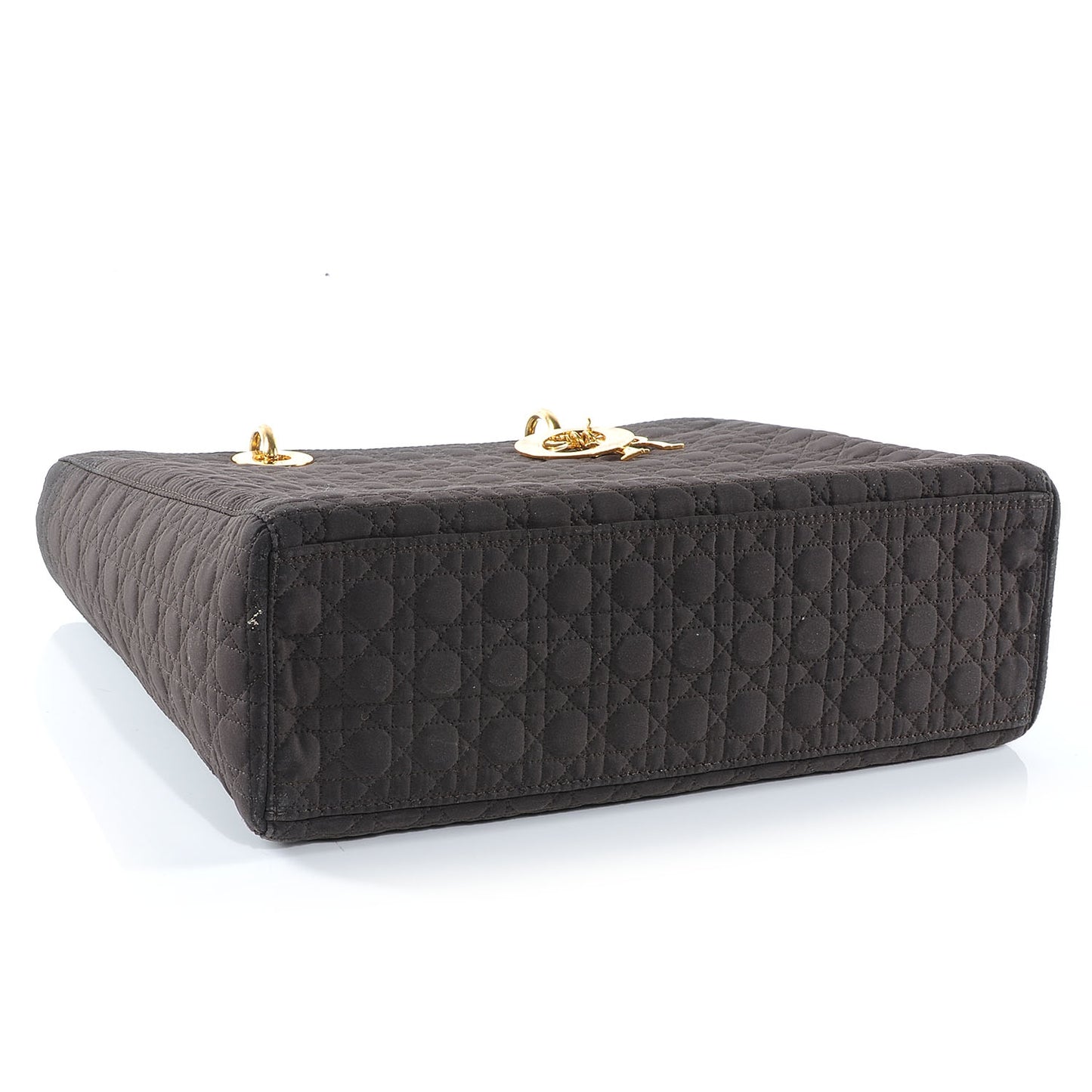 Nylon Cannage Large Lady Dior Brown