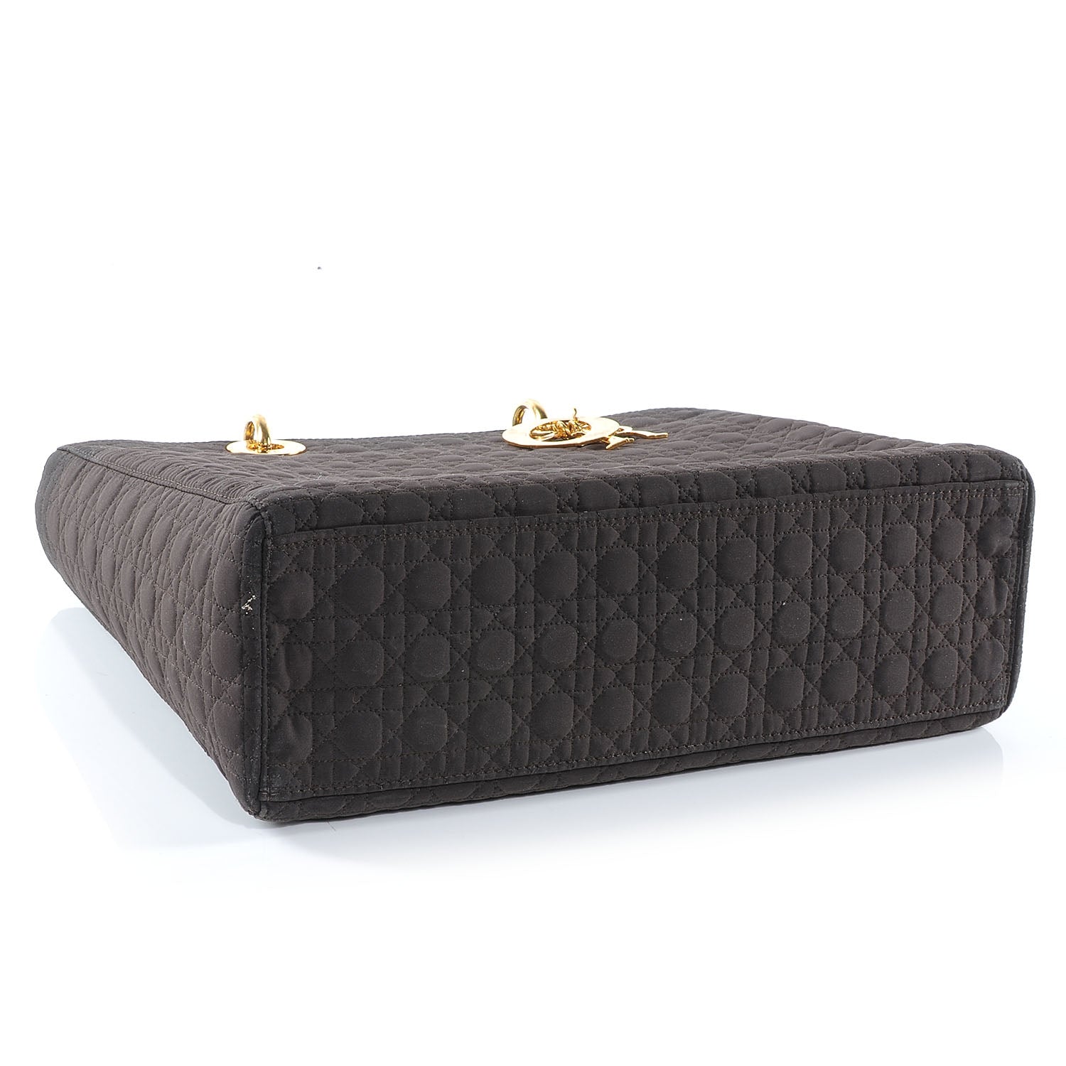 Christian Dior Nylon Cannage Large Lady Dior Brown 4 of 8