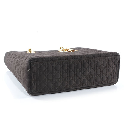 Christian Dior Nylon Cannage Large Lady Dior Brown 4 of 8