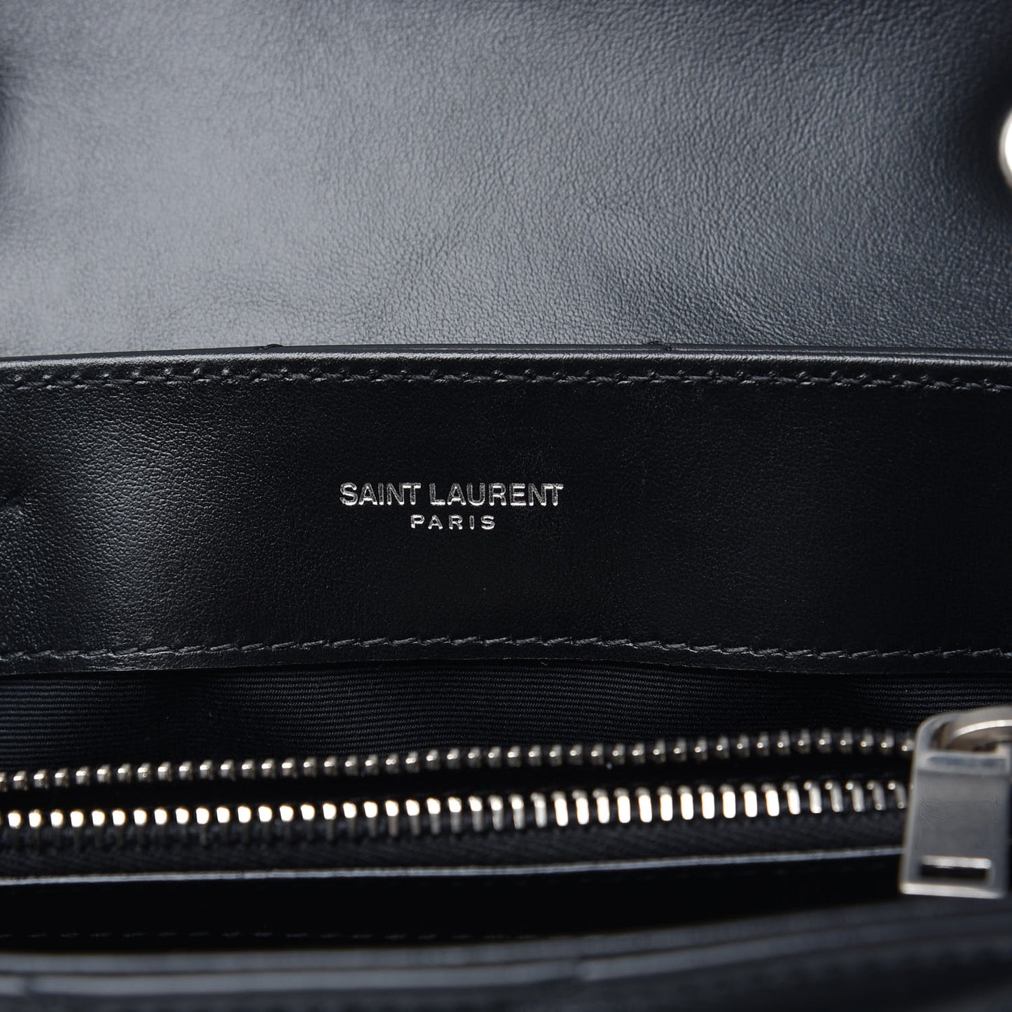 Calfskin Y Quilted Monogram Small Loulou Chain Satchel Black