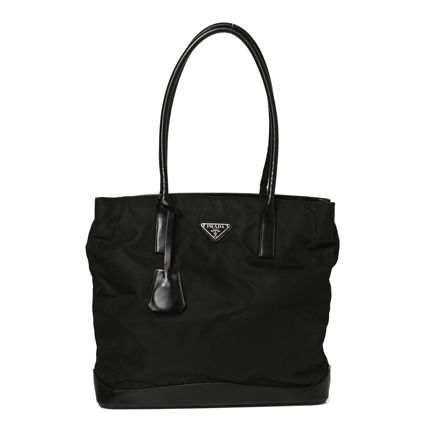 Tessuto Nylon Soft Calf Tote Black