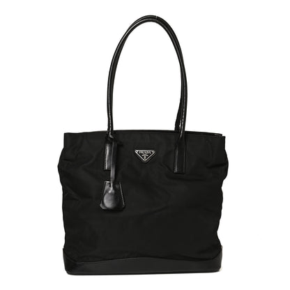 Prada Tessuto Nylon Soft Calf Tote Black 1 of 12