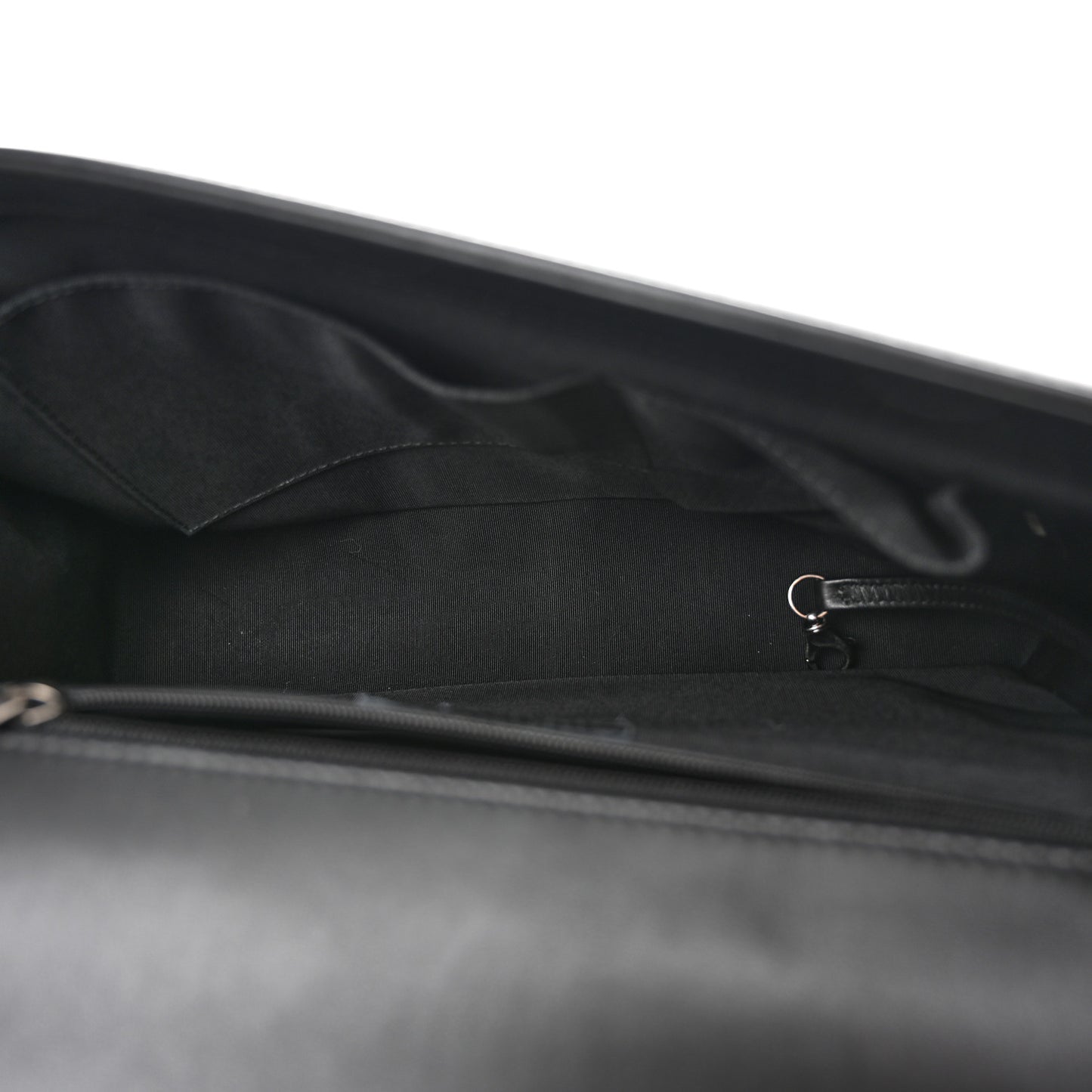 Calfskin Quilted Large Boy Flap Black
