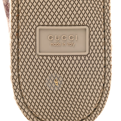 Gucci Canvas GG Monogram Mens Fria Horsebit Loafers 9 Sahara Rubino 6 of 9