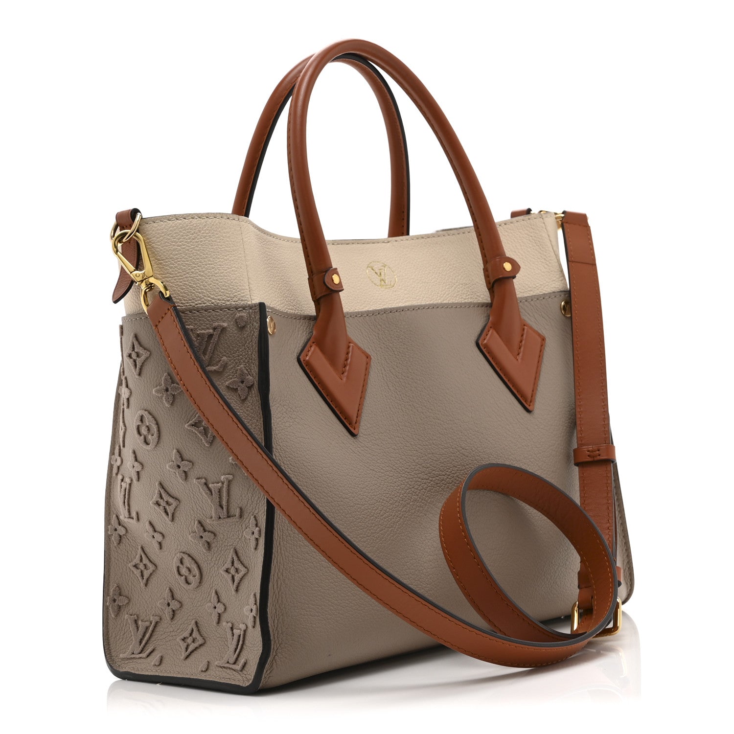 Louis Vuitton Calfskin Monogram Tufting On My Side Galet 3 of 9